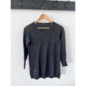 Eileen Fisher Metallic Merino Wool Sweater